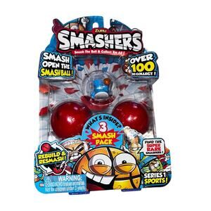 ZURU SMASHERS SERIES 1 SMASH PACK 3 PACK SEALED NEW